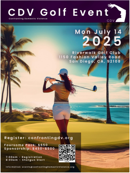 Join The Confronting Domestic Violence Golf Event on July 14th to Raise Awareness & Support Survivors