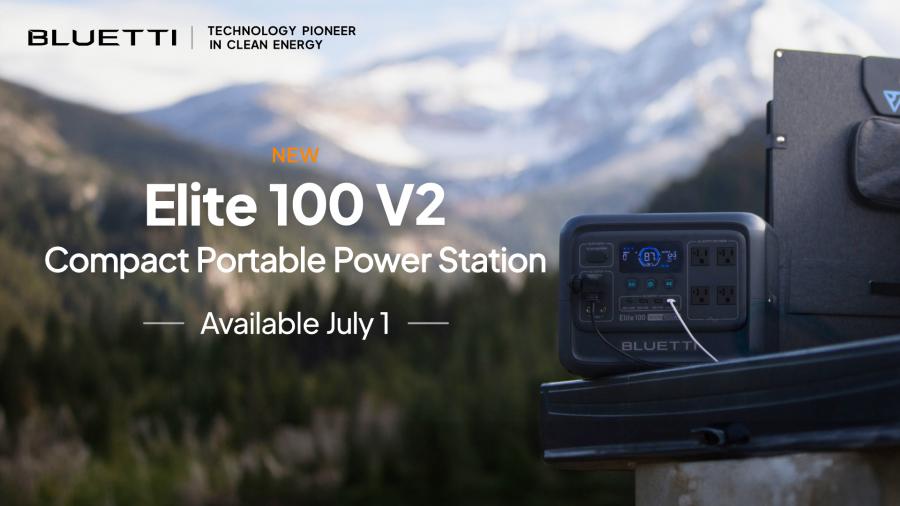 BLUETTI Launches Elite 100 V2 Portable Power Station for Camping and Short Outages