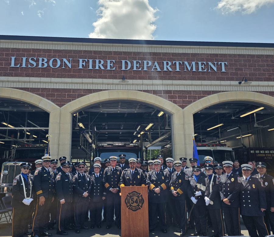 Lisbon Fire Department Hosts Ribbon Cutting for New Facility, Marking a Milestone in Community Safety and Readiness