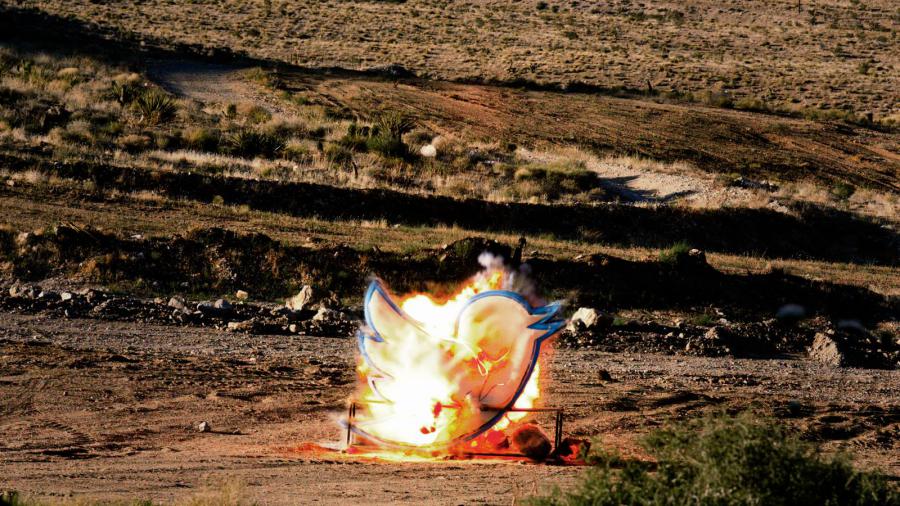 Startup Detonates Twitter HQ Sign
