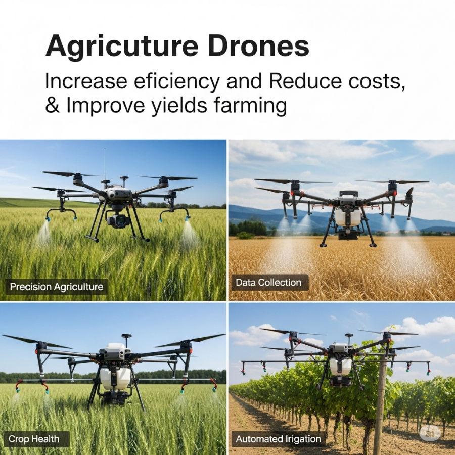 Agriculture Drones Market Expected to Hit $5.89 Billion by 2030, Registers Steady 22.4% CAGR