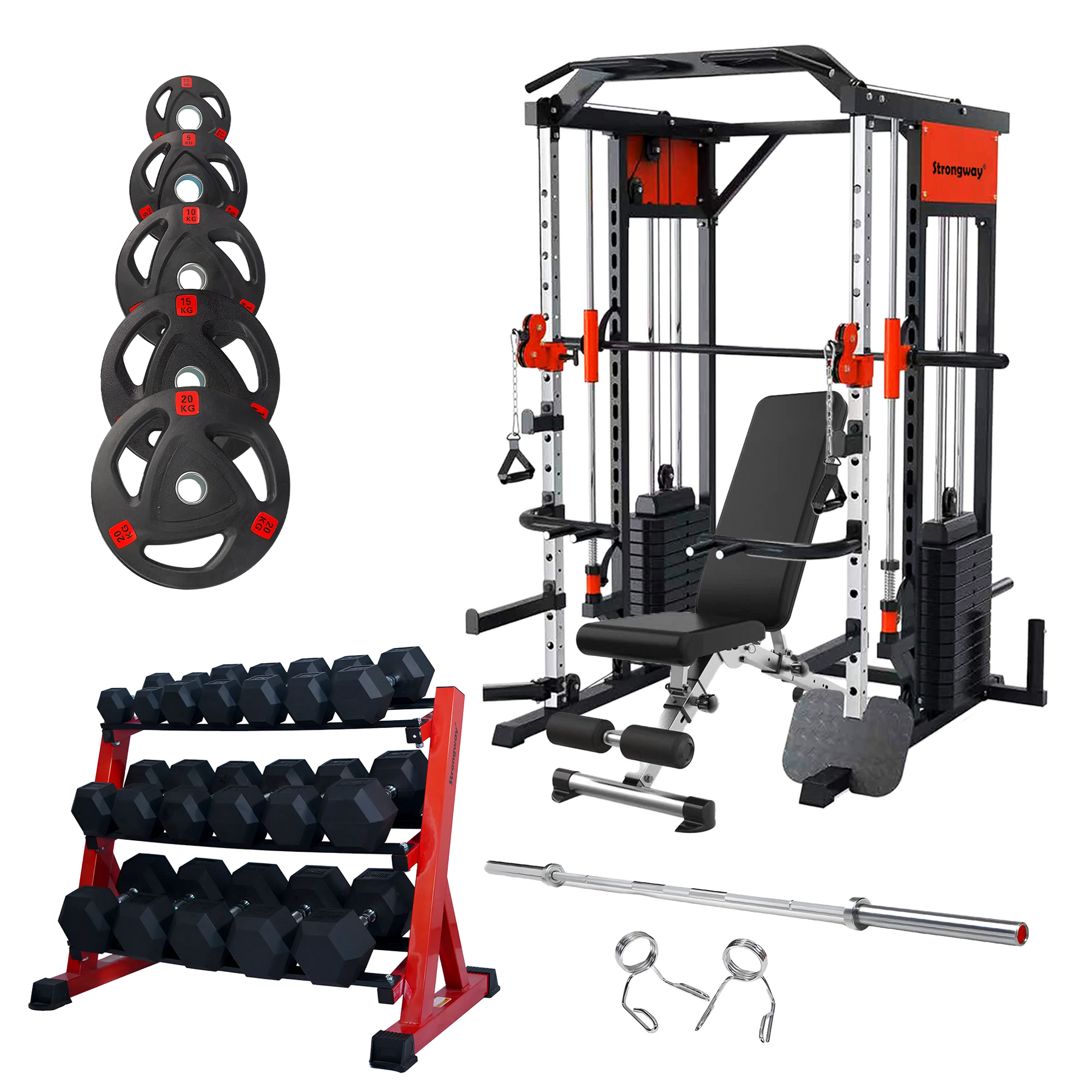 Multi Gym Home Smith Machine Released by Strongway Gym Supplies UK for Versatile Full-Body Workouts